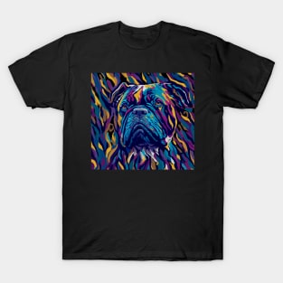 Bulldog abstract pop art T-Shirt